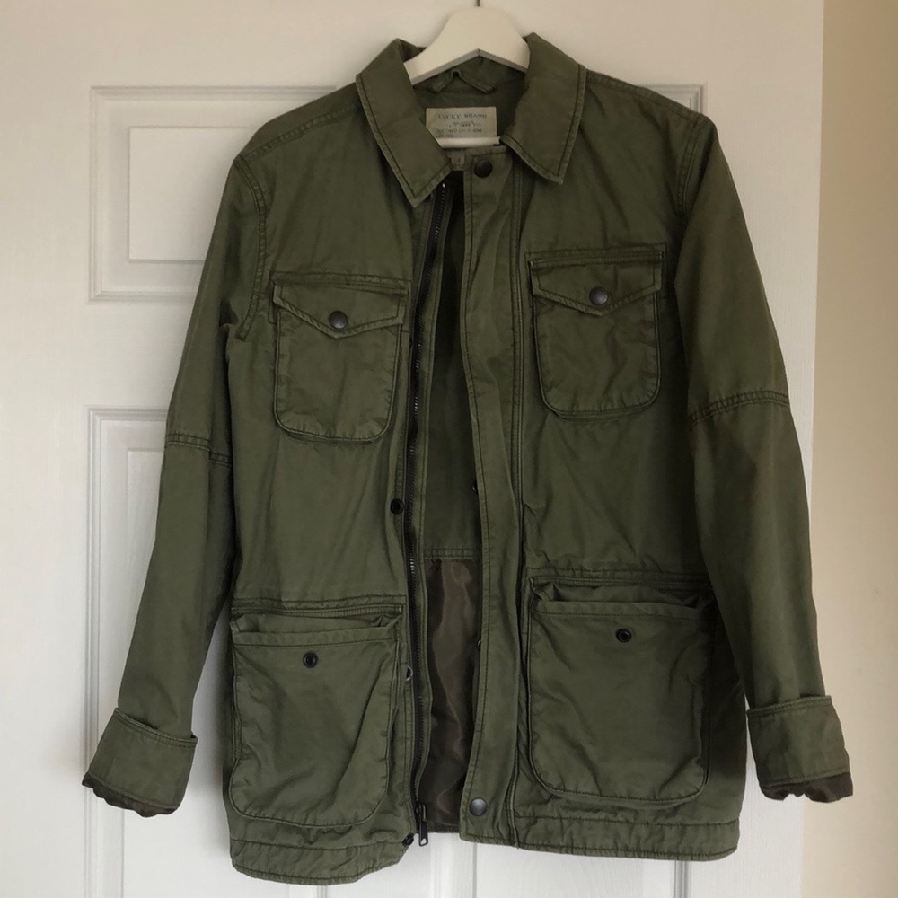 Lucky Brand army green utility jacket